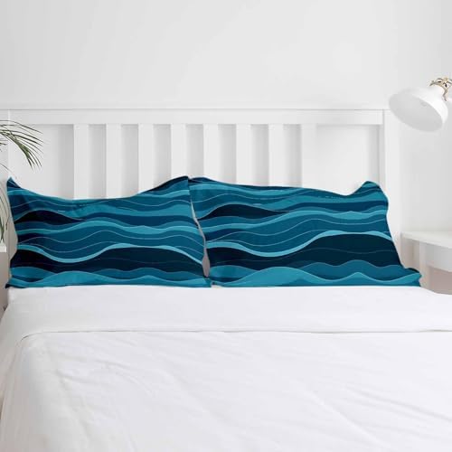 3 Piece Duvet Cover Set with Zipper Closure and Pillowcases