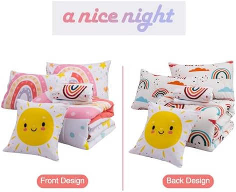A Nice Night Cartoon Rainbow Comforter Set Twin