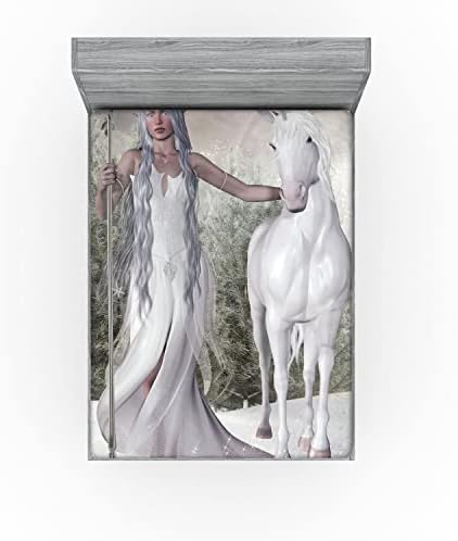 Ambesonne Kids Sheet Set with Horse Print