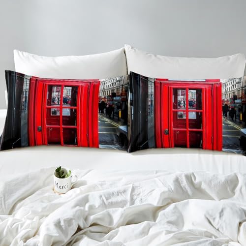 Feelyou London Themed Twin Size Kids Bed Sheet Set