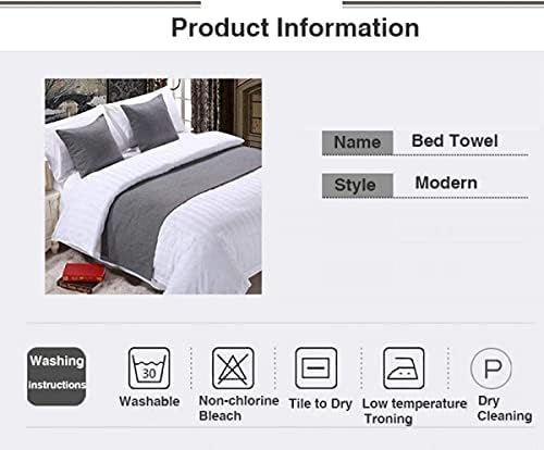 Soft Cotton Bed Runner Scarf for Twin Queen King Size