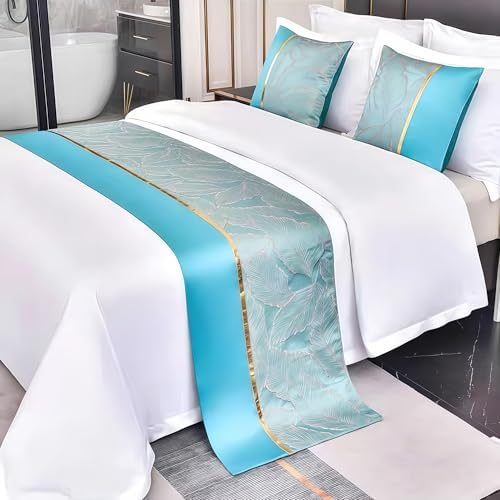 Soft Embroidered Bed Runner for Home Hotel
