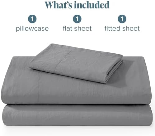 Bare Home Twin XL Sheet Set - Ultra-Soft Microfiber with Deep Pockets