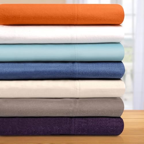 Superior Flannel Sheet Set Twin XL Light Blue
