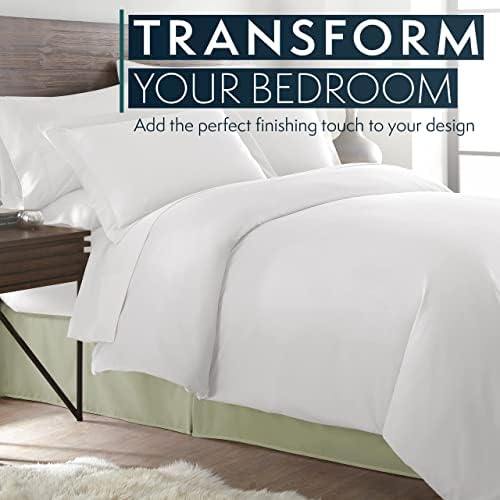 HC Collection Twin Bed Skirt - Sage 14 Inch Drop