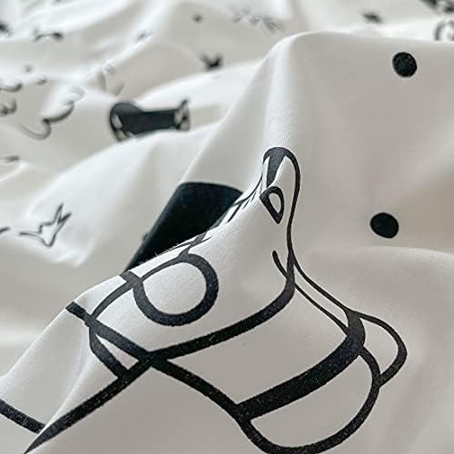 LIWHENHAO Cartoon Duvet Cover Set Twin 100 Cotton