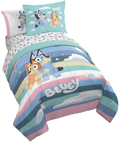 Jay Franco Bluey 7 Piece Comforter Set for Kids