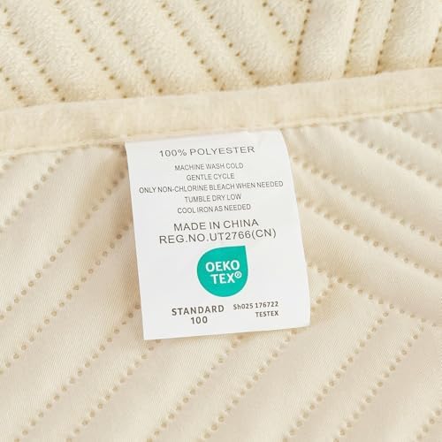 JiaPoem Quilt Set - Lightweight Microfiber Bedspread with Coin Pattern