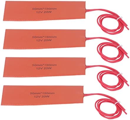 12V Heating Pad with 4 Silicone Rubber Pads for Industrial Use