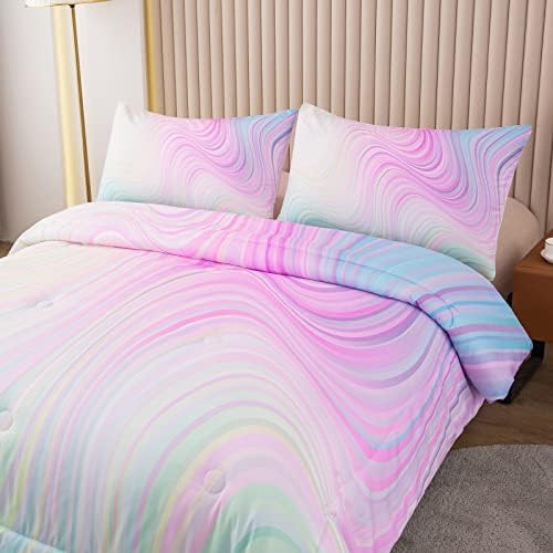 Bodhi Girls Comforter Set with Sheets - Pink Bedding for Kids