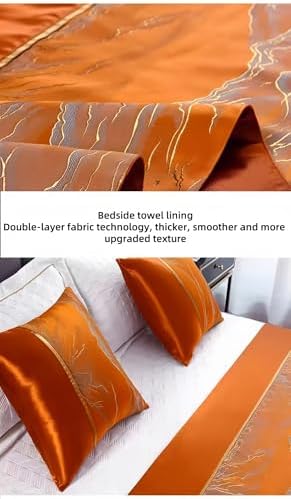 Soft Embroidered Bed Runner for Home Hotel