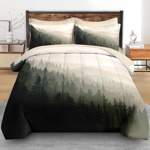 Pamnest Queen Comforter Set with 7 Pcs Bedding 1