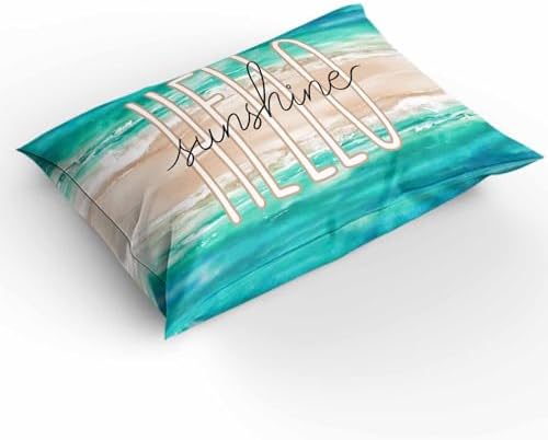 3-Piece Turquoise Ocean Duvet Cover Set with Zipper