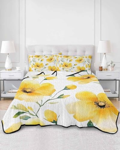 TocaHome Summer Quilt Set Twin XL 68x98 Inch