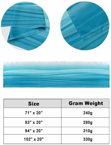 Jolunifun Queen Bed Runner Scarf 94x20 Inches