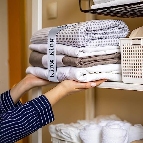 FGY Sheet Organizer Bands for Linen Closet