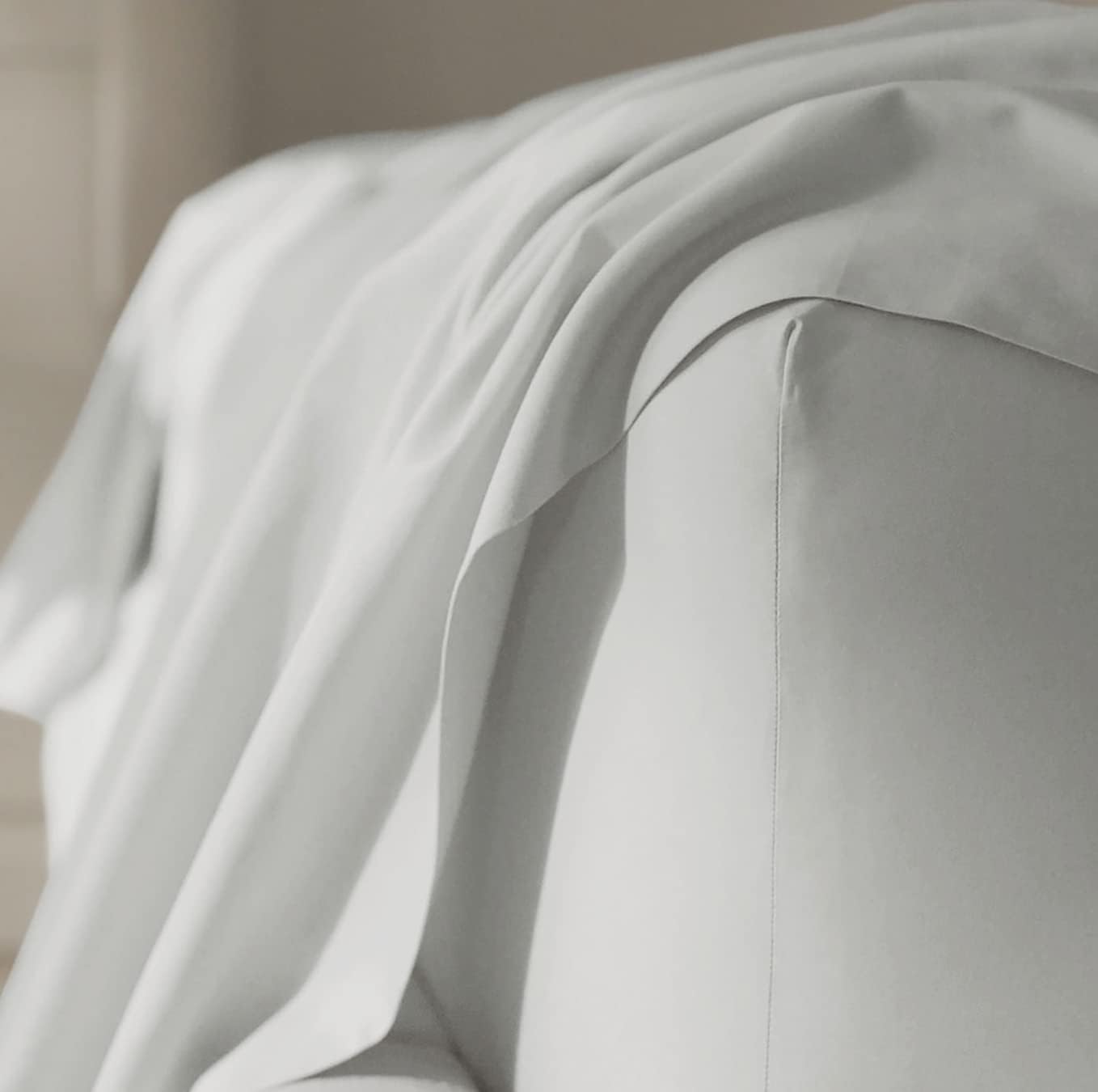 Boll Branch Percale Hemmed Sheet Set - King Size White