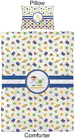 Personalized Boys Space Themed Comforter Set Twin XL 1