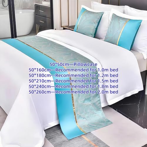Soft Embroidered Bed Runner for Home Hotel