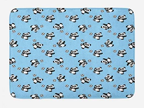Ambesonne Soccer Bath Mat with Non-Slip Backing 302 x 20