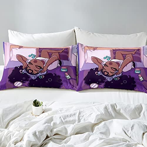 African American Black Girl Comforter Set Twin Size 1