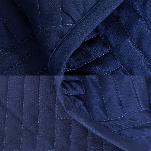 NTBAY Queen Silk Satin Quilt Set with Geometric Pattern