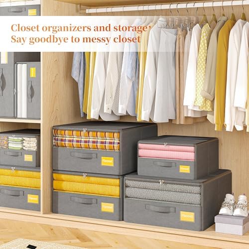 EnHomee 4 Pack Bed Sheet Organizer 240L Grey 1