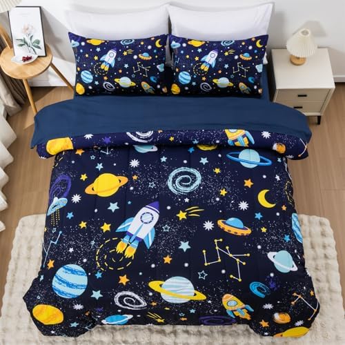 Aimuan Rocket Comforter Twin Set for Kids