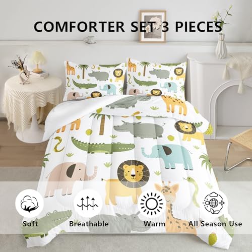 Axolotl Animals Comforter Set 3Pcs Kids