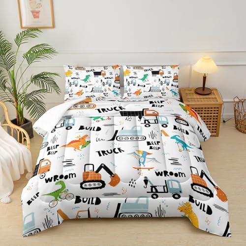Boys Excavator Comforter Set Twin