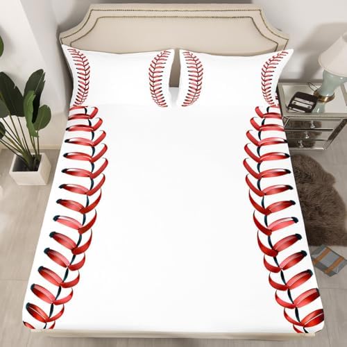 Erosebridal Baseball Laces Sheet Set for Kids