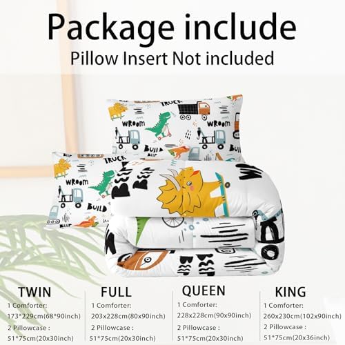 Boys Excavator Comforter Set Twin