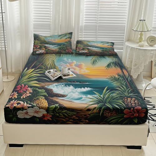 Ocean Beach Sheets California King 4-Piece Set 1