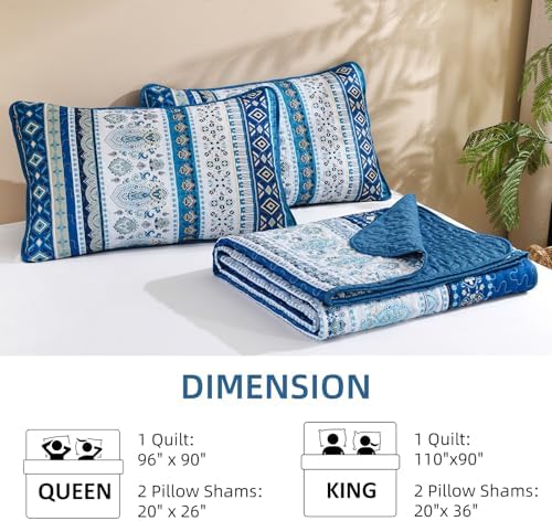 Goodidea Boho Quilt Set Queen Size 3 Piece 1