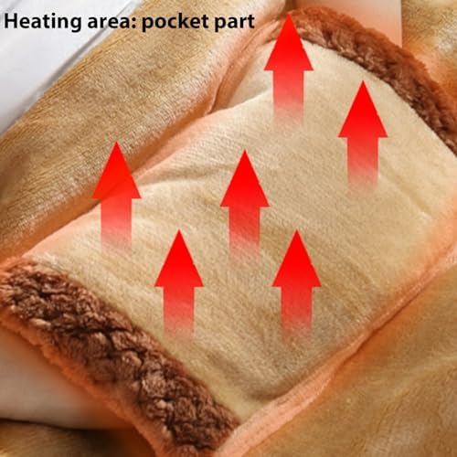 USB Heated Blanket 24x31 Inch for Sofa Chair Travel with Large Pocket