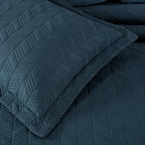 Chezmoi Collection Roswell 3-Piece Cotton Quilt Set King Size