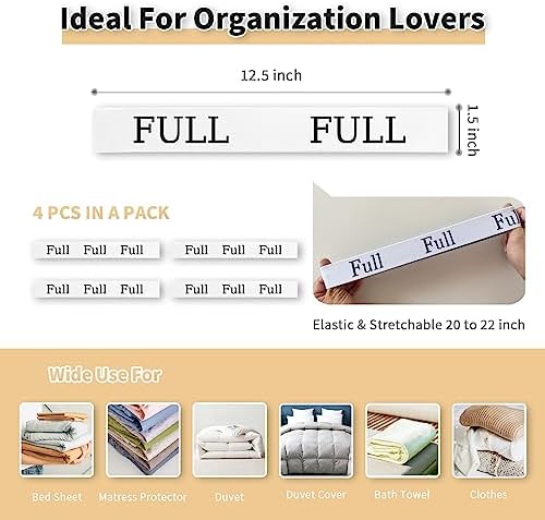 WAJACFUN Bed Sheet Organizer Bands 4 Pack