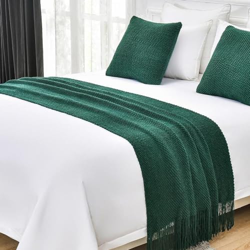 JONKMY Orange Bed Runner Scarf Bedspread
