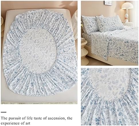 LifeTB California King Floral Sheets Set 4 Piece 1
