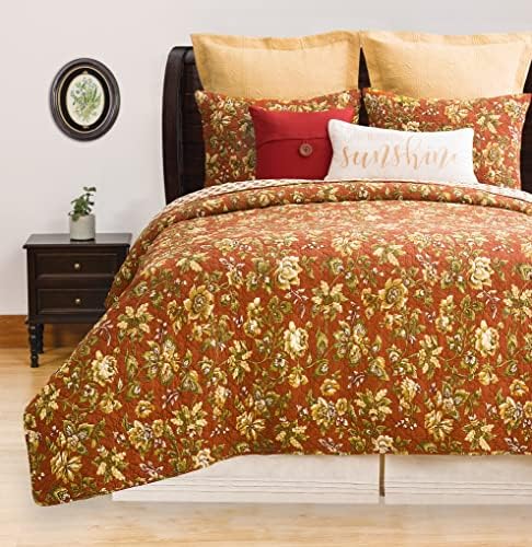 CF Home Estelle FullQueen 3-Piece Reversible Coverlet Quilt Set