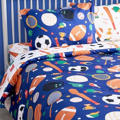 Joiedomi Kid Twin Comforter Set 5 Piece Bedding