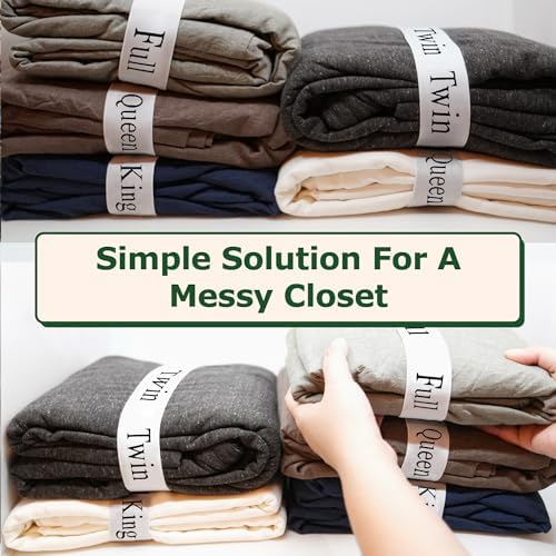 ECOHomes Bed Sheet Organizer Elastic Bands - 2PCS White King