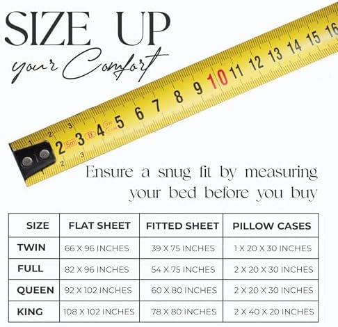SUPREME ELEGANCE 100 Cotton Full Size Sheet Set