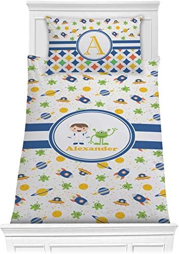 Personalized Boys Space Themed Comforter Set Twin XL 1