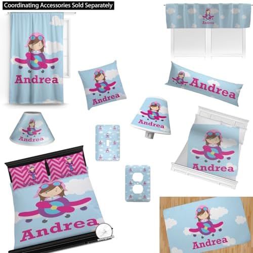 Personalized Girl Pilot Comforter Set Twin XL