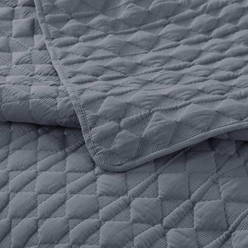 WDCOZY Blue Twin Bedding Set with 1 Pillow Sham