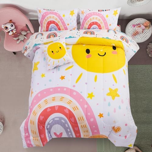 A Nice Night Cartoon Rainbow Comforter Set Twin