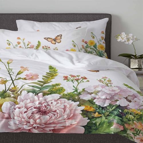 Boanket 3-Piece Queen Duvet Cover Set with Zipper and Pillowcases 1