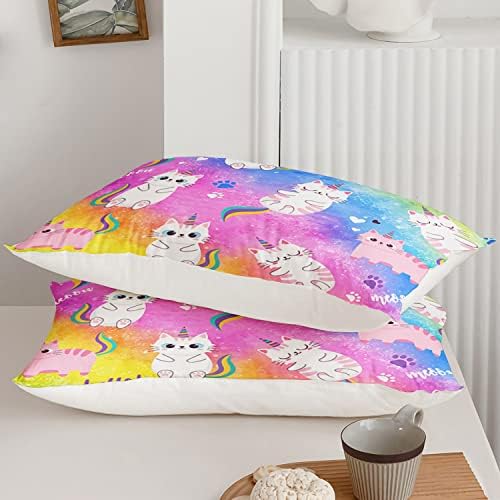 Axolotl Cat Bedding Set 3Pcs Comforter Pillow Cases