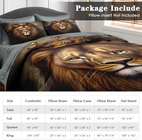 Pamnest King Lion Comforter Set 7 Pcs 1